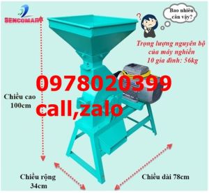 Máy đập bột  nghiền tre sủ dụng điện 1 pha 220v công suất 3kw