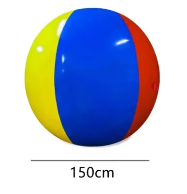 100cm/130cm/150cm/200cm Giant Inflatable Beach Ball Large Three-color Thickened Pvc Water Volleyball