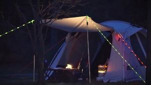 Đèn dây LED ngoài trời cho lều cắm trại chống nước dây 6mm dụng cụ siết dây cho mái hiên cắm trại phụ kiện lều