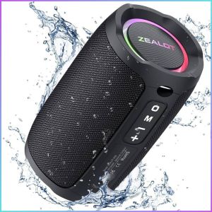COD ZEALOT Speaker Portable Bluetooth 5.2 HIFI RGB Waterproof IP67 3600mAh - S49 / Speaker Bluetooth Full Bass mini Ori Karaoke Mic / Speaker Mini Suara Keras Zealot Original