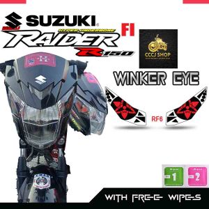 SUZUKI RAIDER Fi 150 WINKER EYE STICKER/ TRANSPARENT/ TRANSLUCENT VINYL LAMINATED MATERIAL