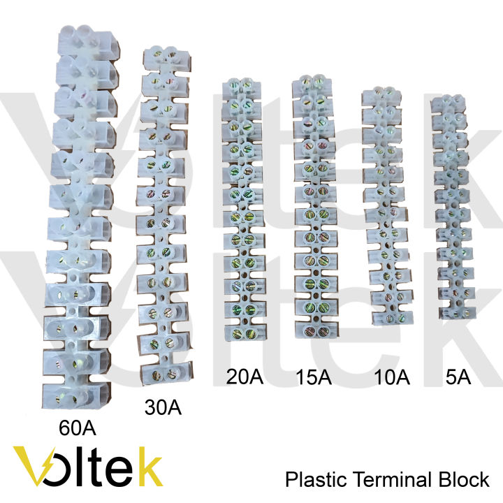 Stylarize 12-Way Electrical Terminal Block Choc Strip Kit – 3/5/10/15 Amp Connectors