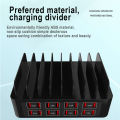 Multi Port USB Charger Station 16 Port USB Charger Hub 5V 2A 150W USB output 3.5A high-power Fast Charging Wall Charger with Phone Holder for Mobile Phone Tablet. 