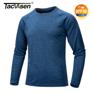 TACVASEN UPF 50 + Áo thun tập luyện cho nam Nhanh khô Áo sơ mi thể thao dài tay Hiệu suất Thể thao Chạy bộ Áo thun Chống nắng2026