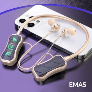 MIVOK Neckband Earphone Bluetooth 5.4 Bass Mantap Anti Air & Sweatproof - Baterai Tahan Lama 180 Jam Untuk Gym & Lari