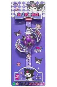[DK] JAM TANGAN ANAK MUSIK LAMPU TOGGLE SPIN ROTATION KUROMI MY MELODY SANRIO KARAKTER LENGKAP 638