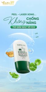 Kem chống nắng rau má Exocica SPF50+ PA++++ | Thích hợp mọi loại da | 100ml