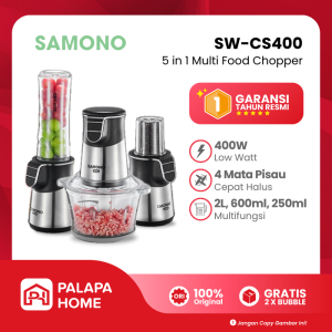 Samono Chopper SW-CS400 Food Processor Multifungsi 5 in 1 Coper Blender Penggiling Daging Bumbu Buah