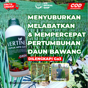 Vertine Grow Pupuk Pelebat Daun Bawang - Penyubur Daun Bawang Dan Penambah Tunas Baru Penyubur daun bawang Anti Hama dan Jamur - 1000ml