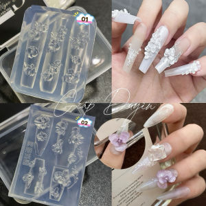 Khuôn Hoa lan silicon nail nghệ thuật