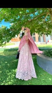 Atallia Aghni Syari COD - Bisa Jumbo LD100-120 Busui Set Khimar PB 140 Brokat Keliling Set Khimar Gamis Termurah Terviral Terlaris Brokat Murah Jumbo Busui