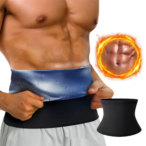 Blue Waist Trimmer for Men Woman Breathable Waist Trainer Sauna Belt Waist Cincher Sauna Slimming Belt Sweat Belt Band