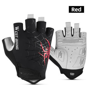 Tây đi xe đạp găng tay đi xe đạp chống sốc hở ngón găng tay đi xe đạp thoáng khí Găng tay xe máy thiết bị thể thao ngoài trời
