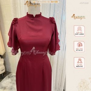 Áo dài cách tân tay loe - Chaang May sẵn áo dài 4 tà dáng lửng kiểu áo dài cánh tiên ADC668