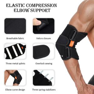 Afdeal Hand Elbow Braces Support Strap Upper Arm Splint Support Health Elbow Guard Fixed Joint Arthritis Fracture Stabilizer