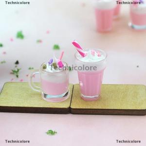 [COD] Technicolore Miniature Toy Cocktail Drinks Doll Toys Dollhouse Accessories Miniature Items Fit For 1:6 1:12 Doll House Kitchen Ornaments