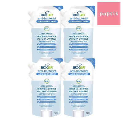 BioCair Anti-Bacterial Air Purifying Solution (Alcohol Free) 1L (4pk) - Exp 12/27
