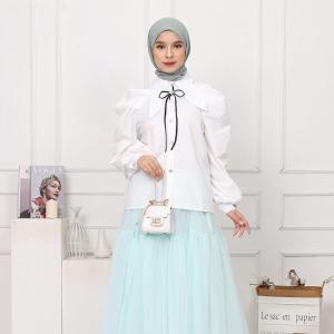 [Basica Moda] 7766 Atasan Top Blouse Kemeja Wanita Lucinda Katun Import