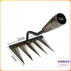 Amoki Durable Steel Hardened Handheld Weeding Tool Shovel Rake and Digging Hoe for Gardening