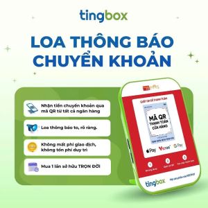 Loa thông minh di động cầm tay- TingBox Gắn Sim hoặc kết nối wifi tại chỗ- Loa đọc thông báo nhận tiền chuyển khoản QR Code thành công từ khách hàng