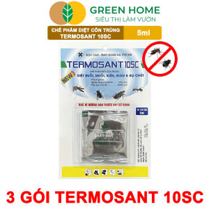 3 Gói Thuốc Diệt Muỗi GreenHome TERMOSANT 10SC Gói 5ml Chính Hãng Hiệu Quả Nhanh An Toàn Khi Sử Dụng