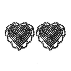 ที่ปิดจุกนมที่นำมาใช้ใหม่ได้ขนมอบสติ๊กเกอร์ปิดหัวนมพลอยรูปหัวใจกลีบเต้านมเหนียวที่ปิดหัวนมสำหรับเป็นของขวัญผู้หญิงหญิงสาว