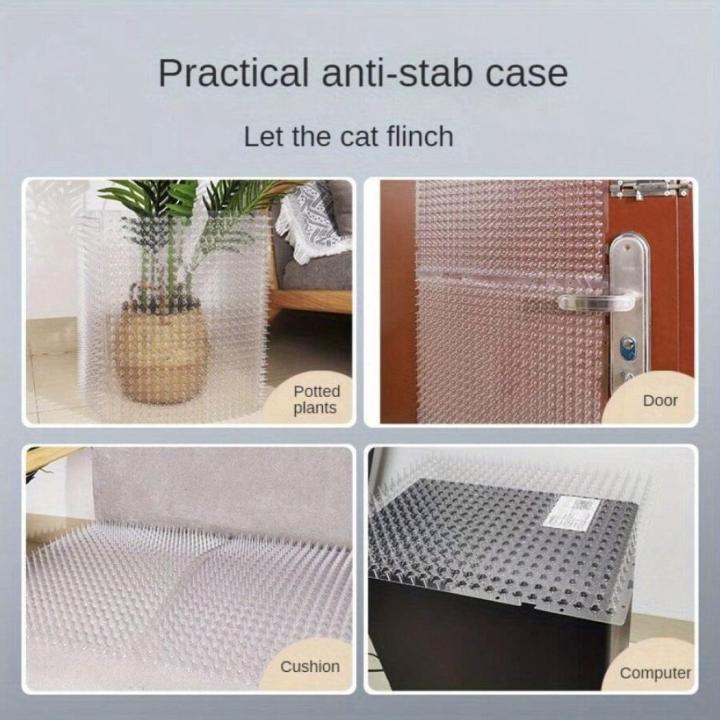2%20PCS%20Cat%20Repellent%20Scat%20Spike%20Mat%20Outdoor%20Indoor%20Plastic%20Mats%20with%20Spikes%20Cat%20Halau%20Kucing%20Device%20solate%20Cat%20Cat-Proof%20Mat%20Cat-Spur%20Bed%20Isolation%20Cat-Repellent%20Bed%20Bottom%20Baffle%20Cat%20Transparent%20-%20Image%203