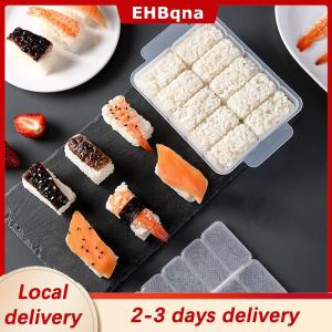 [COD]  HOT SALE Ship within 24 hours 5 10 Grids Rice Ball Mold Sushi Non-stick Pressure Storage Box Lunch Tool DIY Home Kitchen Clear Onigiri Molds