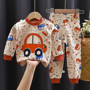 Baby Sleepwear Budak Pajamas Baru set (shirt pants/ baju seluar)/ ) Baju Budak tidur fashion kids Lelaki 小孩衣服套装