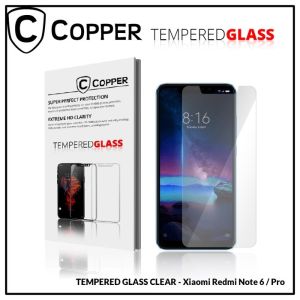 Redmi Note 6 Pro - COPPER TEMPERED GLASS FULL CLEAR Anti Gores