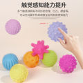 Hai Tai 6pcs baby soft touch ball can chew baby grasp massage tactile sense training ball teether manhattan hand ball baby play water toy age0+. 