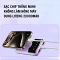 Sạc dự phòng Wekome, pin dự phòng sạc siêu nhanh 22.5W tích hợp dây cáp sạc và màn hình LED hiển thị - Life Style 4U. 