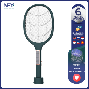 【 Sun God 】 Solar powered mosquito swatter electric shock folding mosquito swatter USB rechargeable mosquito killer household two in one mosquito lamp