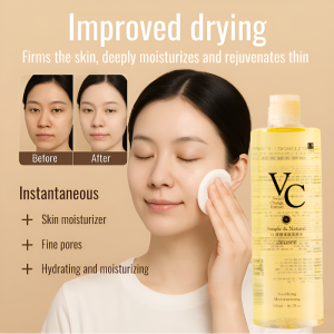 【Remove Yellow and Brighten】VC Toner Refreshing Hydrating Skin Rejuvenation Wet Compress Essence Moisturizing Water Lotion 500ml VC爽肤水