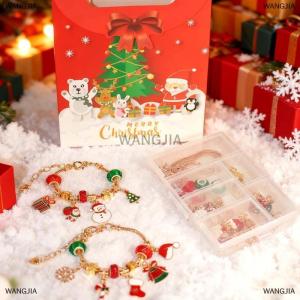 [COD] WANGJIA Christmas Countdown Advent Calendar Box Christmas Themed DIY Bracelet