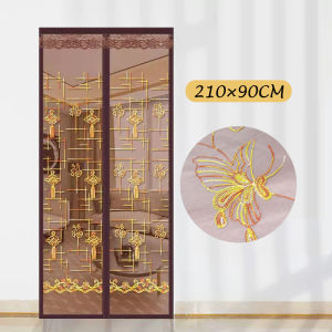 100cm x 210cm Gorden Magnet Tirai Magnet Pintu Tirai Magnet Mesh Anti Nyamuk Serangga 90cm x 210cm