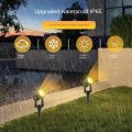 Dual-purpose solar floor mounted spotlights, outdoor ultra bright waterproof lawn lights, landscape garden courtyard tree lights IP65 waterproof. 