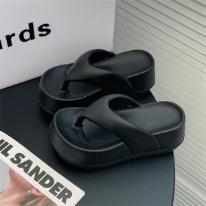 Free Shipping WomenS Wedge-Heeled Thick-Soled Flip-Flops Perfect For Summer Wear With A Height-Enhancing Design EVA Toe-Post Sandals Beach Sandals