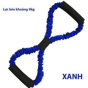 Dây đàn hồi số 8 tập gym dây kéo tập pilates nam nữ