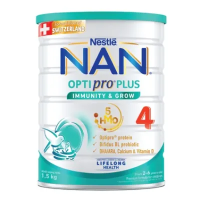 [MẪU MỚI] Sữa Bột Nestle NAN OPTIPRO PLUS 5HMO Số 4 – Hộp 850gr-1600gr