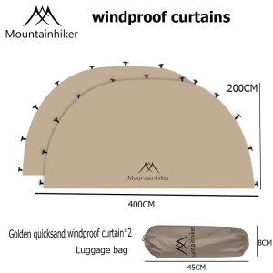 Dome Tent Shelter 210D Black Coating Portable Dome Tent Camping Mountainhiker Dome Shelter Flysheet Tarp Camping Khemah 山之客穹顶帐篷