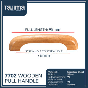 Tajima 7702 Cabinet/Door Wooden Handle Wardrobe Drawer Furniture (1 Piece)