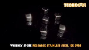 Stainless Steel Ice Cube 304 Reusable Set Kit Tongs & Plastic Tray Beer Wine Whiskey Cooling Freezers