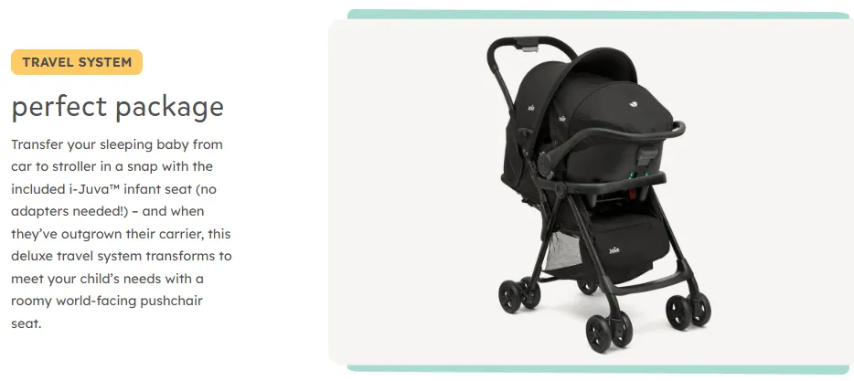 Stroller joie meet outlet juva travel system