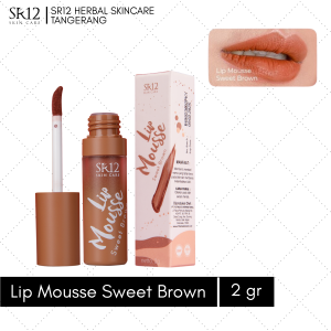 SR12 LIP MOUSSE SWEET BROWN LIPCREAM WATERPROOF MELEMBABKAN BIBIR TIDAK MEMBUAT BIBIR KERING