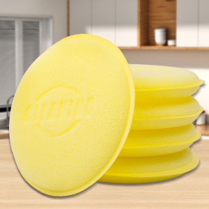 【WOKEN】10PCS Car Wash Sponge Round Waxing Polishing Pad Double Sided Car Cleaning Sponge Applicator Pad Car Accessories