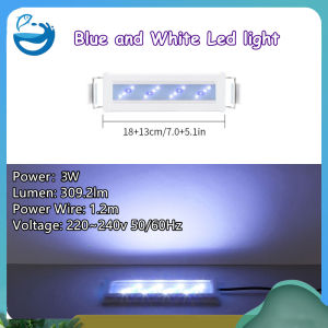 4 Row Aquarium LED Light Waterproof Fish Tank Aquatic Plant Light 18-91cm Tricolor Aquarium Lighting