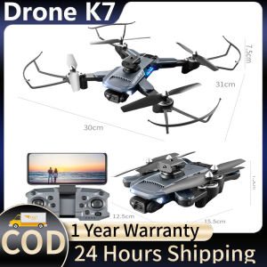 【COD】K7 drone 4K HD with dual cameras 360° all-round obstacle avoidance optical flow positioning intelligent hovering foldable quadcopter