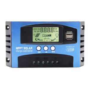 Bộ điều khiển năng lượng mặt trời-30A Bộ Điều Chỉnh Năng Lượng Mặt Trời MPPT 40/50/60/100A 12/24V Bộ Điều Khiển Sạc Năng Lượng Mặt Trời Điều Khiển