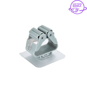 [MORLY] Self Adhesive Mop Holder Wall Mounted Hooks Bathroom Storage Hanging Hooks Brush Broom Organizer Household Storage Tool